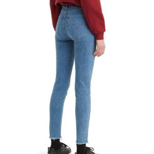 LEVI'S Mile High Super Skinny Jeans Raw Hem 22791-0104 Size 30